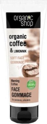 Organic Shop Delikatny Scrub Gomaż Do Twarzy „Kawa Poranna" 75 ml