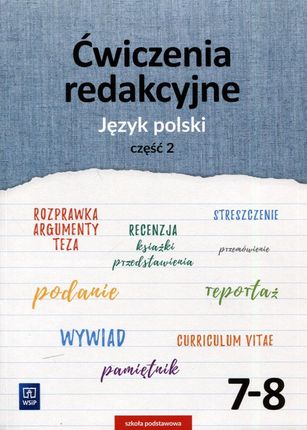 Język polski SP kl.7-8 ćwiczenia redakcyjne cz.2 / podręcznik dotacyjny   - Andrzej Surdej, Beata Surdej