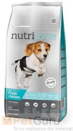 Nutrilove Premium Dog Junior Small & Medium 8kg 