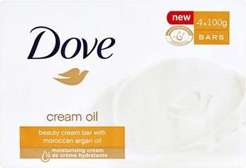 Dove Cream Oil Mydło W Kostce Z Olejkiem Arganowym 4x100 g