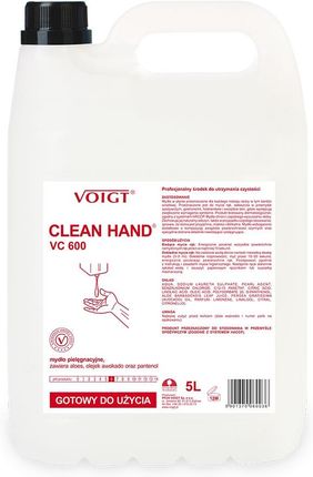Voigt Vc 600 Clean Hand Mydło W Płynie Białe 5 l