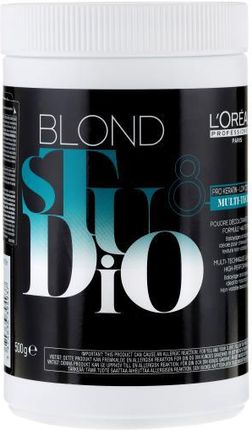 L’Oreal Professionnel Blond Studio Multi-Techniques Lightening Powder Puder Dekoloryzujący Z Pro-Keratyną 500G