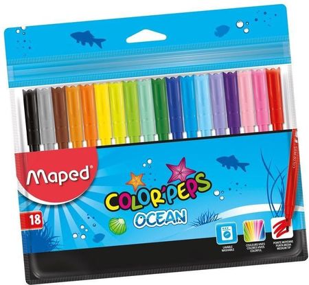 Flamastry Colorpeps Ocean 18 Kolorów Maped