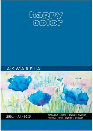 Blok Akwarelowy A4 Happy Color 250G 10 Kartek