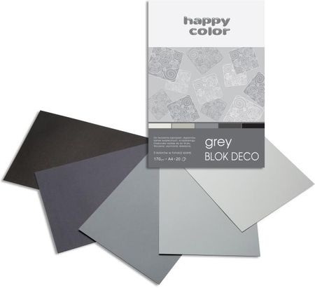 Blok Dekoracyjny A4 Happy Color 170G Grey