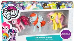 Hasbro My Little Pony Figurki 3D 3X Gumki Do Ścierania - Szkolne przybory do pisania