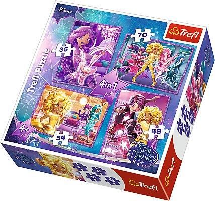 Trefl Puzzle 4W1 Świat Życzeń Star Darlings 34275
