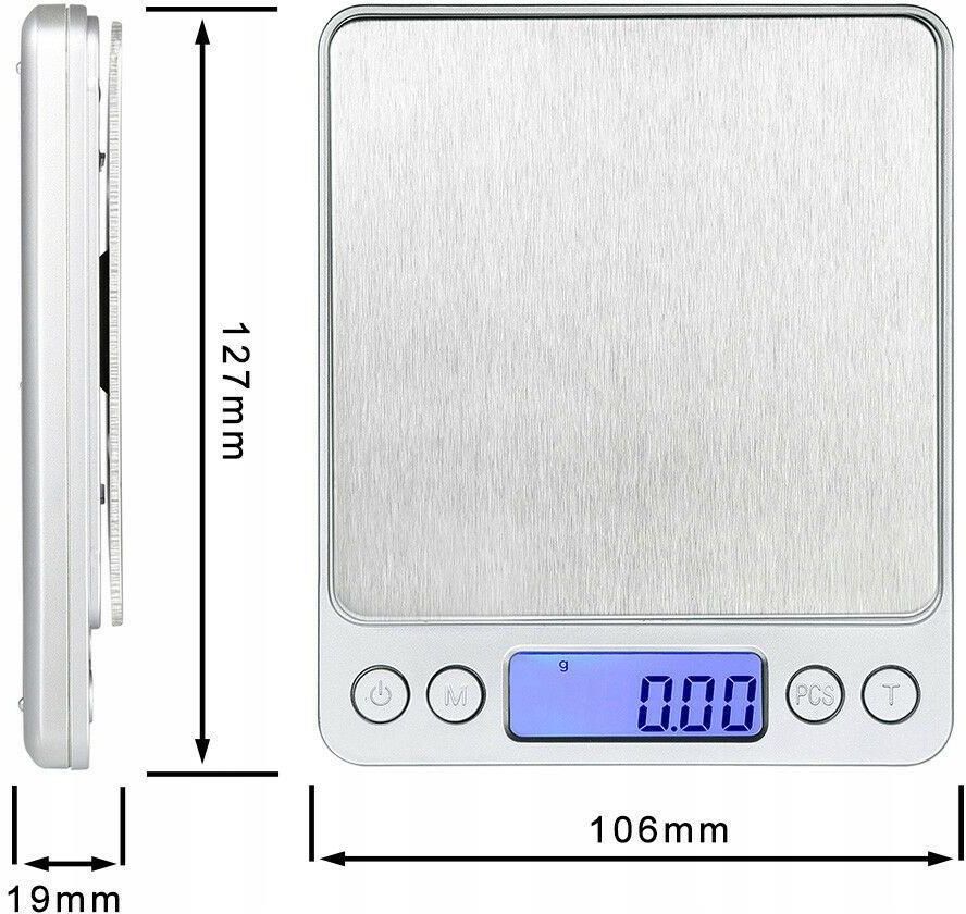 Waga gramowa Precyzyjna jubilerska 2000g 2kg/0,1g - zdjęcie 8 Waga gramowa Precyzyjna jubilerska 2000g 2kg/0,1g