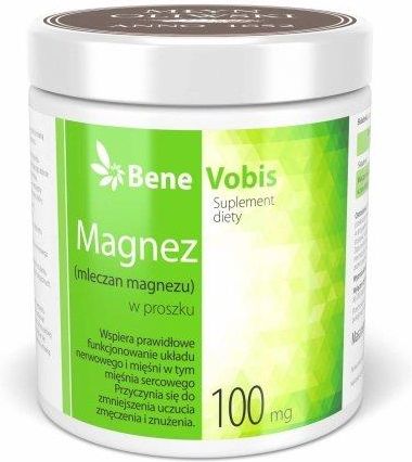 BeneVobis Magnez Mleczan Magnezu 500 g