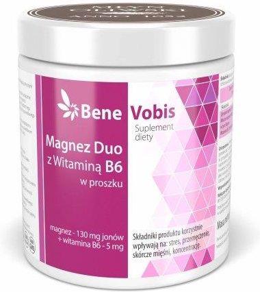 BeneVobis Magnez Duo z witaminą B6 500 g
