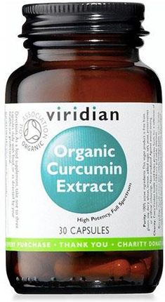 VIRIDIAN Organic Curcumin Extract 30 kaps.