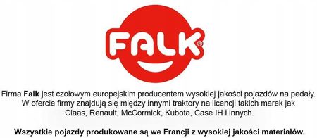 Falk Duży Traktor Na Pedały Claas Przyczepa Zielony - zdjęcie 2