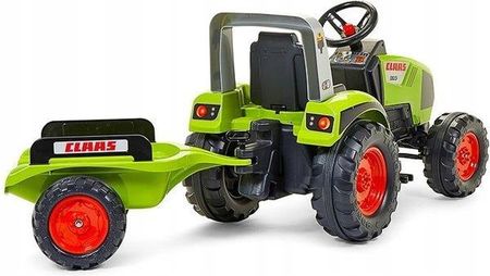Falk Duży Traktor Na Pedały Claas Przyczepa Zielony - zdjęcie 4