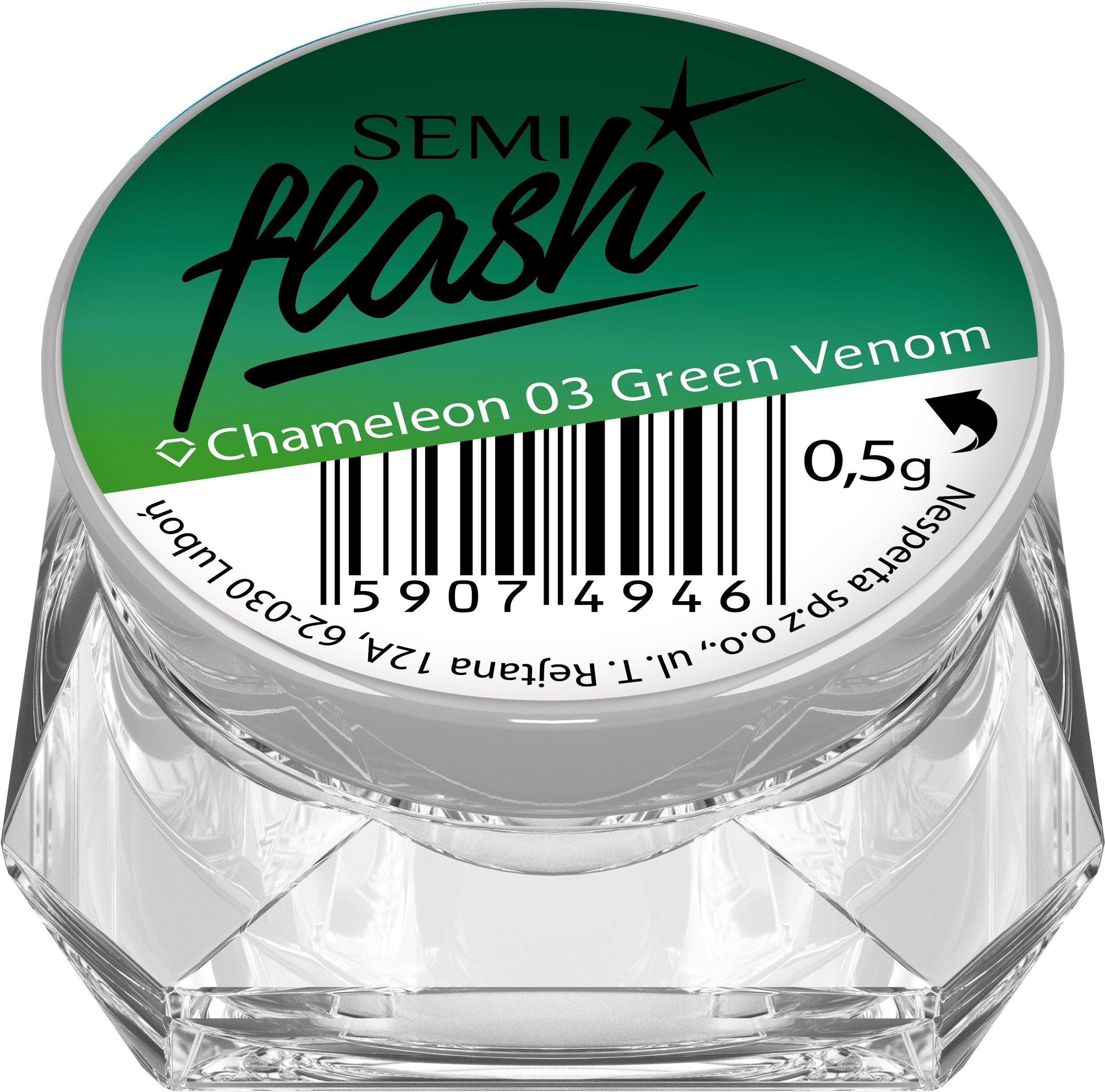 Semilac Semiflash Nagellack – Farbwechsel-Effekt "Amazing Frog", Chromartiger Look Für Gel-Nägel