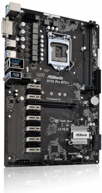 Asrock h110 pro btc нет изображения