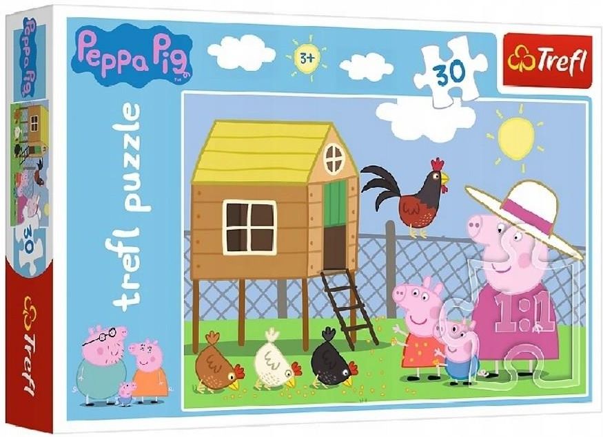 Trefl Puzzle 30el. Świnka Peppa Wizyta W Kurniku 18195 - Ceny i opinie ...
