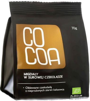 Cocoa Migdały W Surowej Czekoladzie Bio 70G