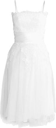 ivory crochet maxi dress Ivory Maxi Dress with Crochet Top and Side Slit main image 0