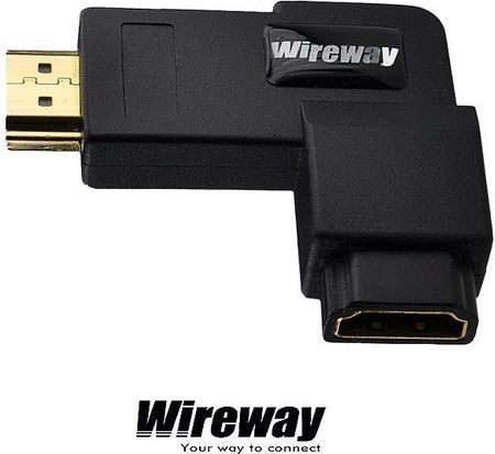 WireWay Przejściówka adapter HDMI - HDMI 90 stopni (WW4100141)