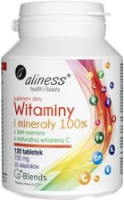 Zdjęcie Aliness Witaminy i Minerały 100% 120 tabl. - Jedwabne