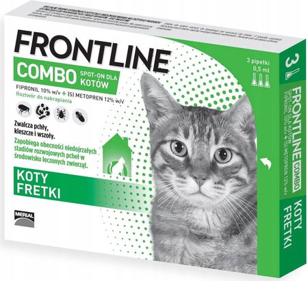 Frontline Combo Spot-On Dla Kotów Pipeta 0,5Ml