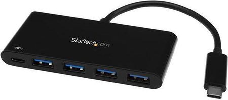 StarTech Hub USB-C-4xUSB 3.0 Czarny (HB30C4AFPD)