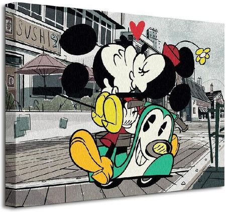 Myszka Miki i Minnie Całus - Obraz 40x30 cm