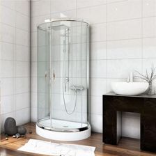 STYLIO 80x100x190 transparentna chrom chinchila BKZ501XT