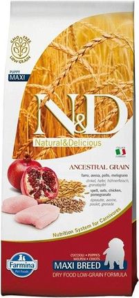 N&D Low Grain Puppy Maxi Chicken & Pomegranate 12Kg