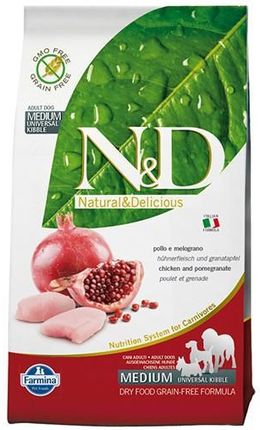 N&D Dog Grain Free Adult Mini Chicken & Pomegranate 7Kg