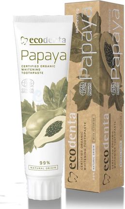 Ecodenta Organic Papaya Ekologiczna Wybielająca Pasta Do Zębów 100ml 