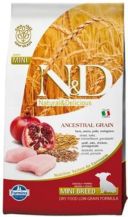 N & D Low Grain Chicken & Pomegranate Mini Puppy 7Kg