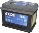 Exide Excell Eb602 - 60Ah 540A P+