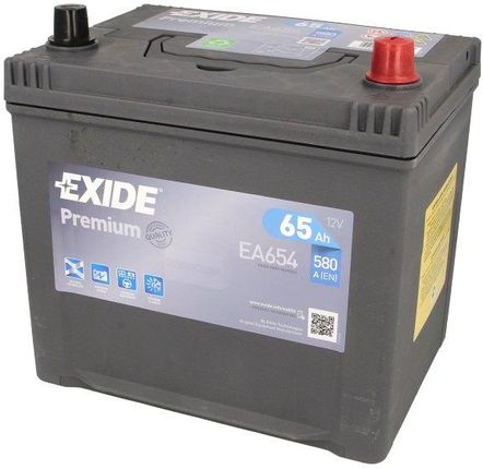 Exide Premium Ea654 - 65Ah 580A P+
