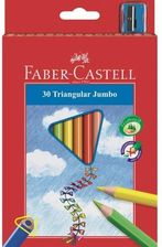 Zdjęcie Faber Castell Kredki Ołówkowe 30 Kolorów Jumbo Trójkątne Z Temperówką - Łęczna