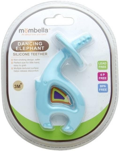 Mombella Gryzak Dancing Elephant Niebieski PS21585 - zdjęcie 2 Mombella Gryzak Dancing Elephant Niebieski PS21585