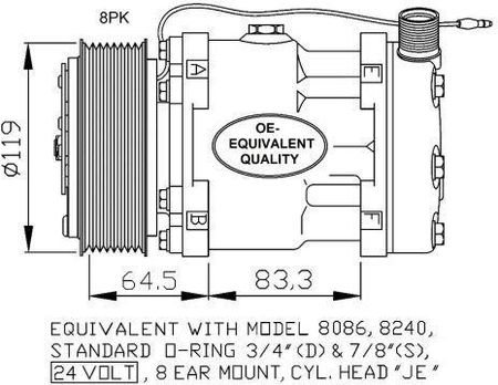 NRF Kompresor, klimatyzacja 32770