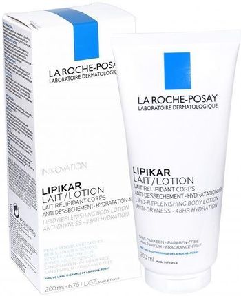 La Roche-Posay Lipikar Lipikar mleczko do ciała uzupełniający lipidy do suchej skóry Fragrance Free 200ml 