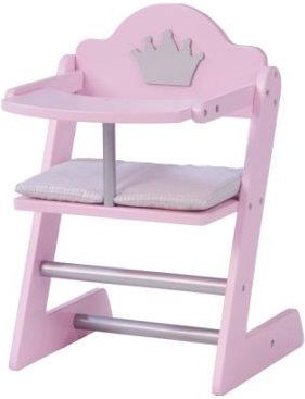 Roba Krzesełko do karmienia dla lalki Prinzess Sophie Rosé lakierowane 98034