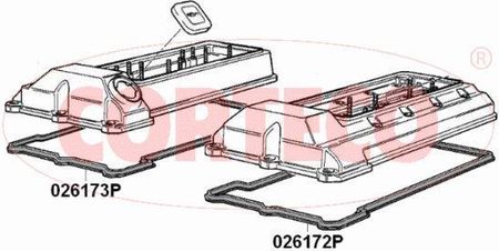 CORTECO Uszczelka, pokrywa głowicy cylindrów 026173P