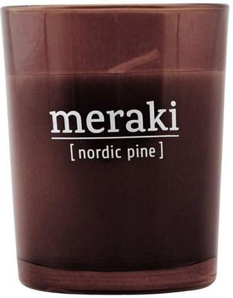 Meraki Świeca Zapachowa W Ciemnym Szkle Mała Nordic Pine  (Mkap042)