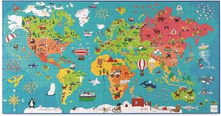 Scratch Puzzle Mapa Świata
