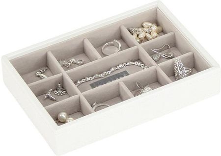stackers Pudełko na biżuterię 11 komorowe Mini białe (70805)