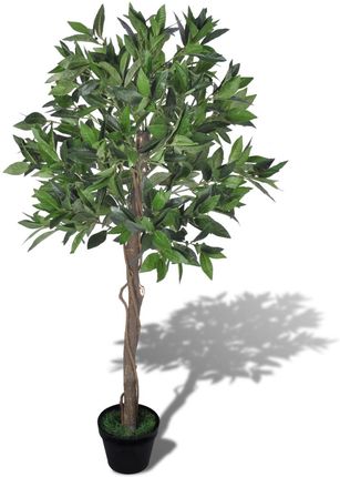 vidaXL Sztuczne drzewko laurowe 120 cm z doniczką