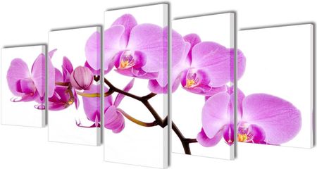 vidaXL Zestaw obrazów Canvas 200 x 100 cm Orchidea