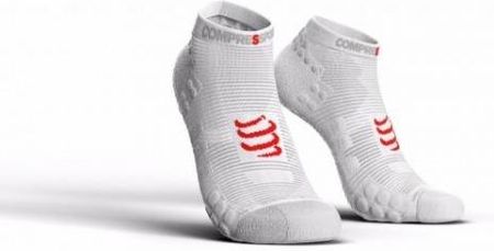 Compressport Skarpetki Do Biegania Krótkie Proracing Socks V3.0 Białe 