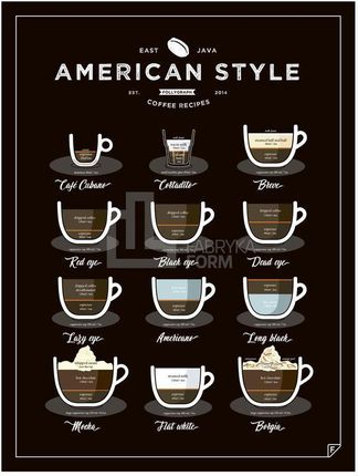 Follygraph Plakat American Style Coffee 40 X 50 Cm