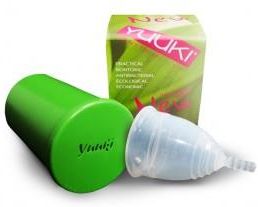 YUUKI Kubeczek menstruacyjny Soft, rozmiar L kubeczek + pojemnik do dezynfekcji