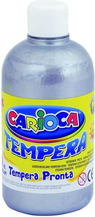Carioca Farba Tempera Srebrna 500Ml