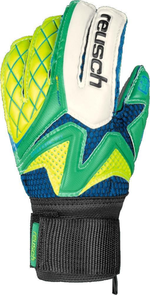 Gant De Gardien De But Reusch Waorani Pro SG ESS - Vert Et Jaune - Surface Antidérapante Et Respirante
